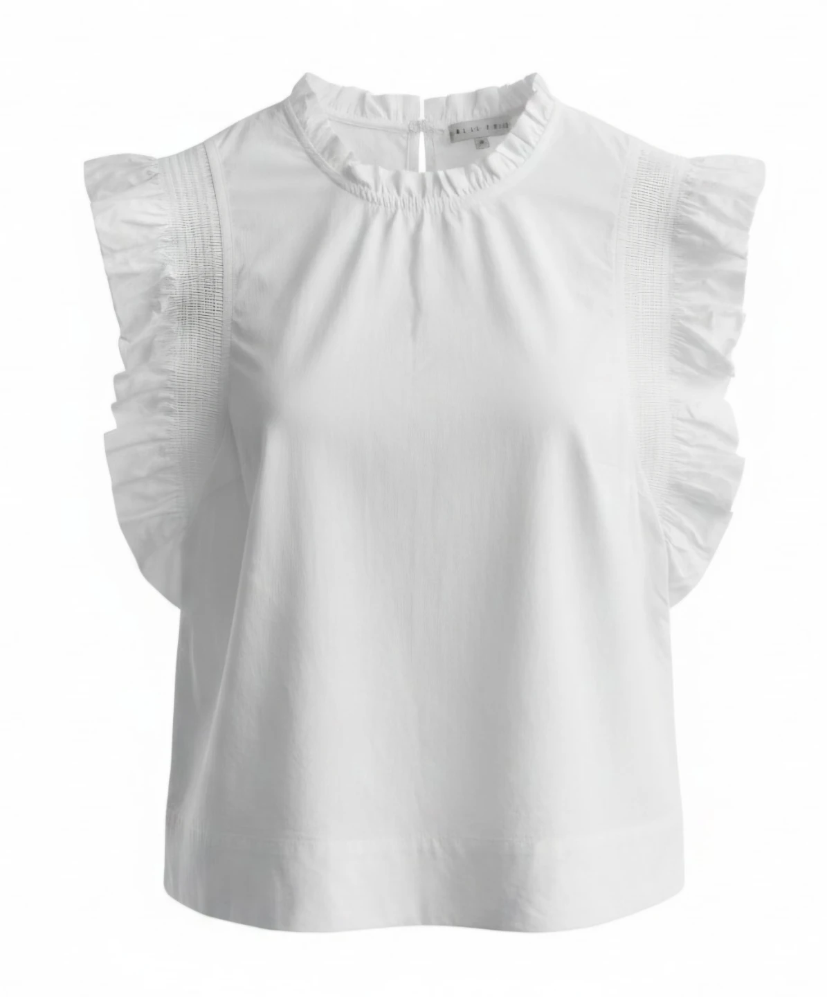 English Factory White Ruffle Sleeve Top - photo 2
