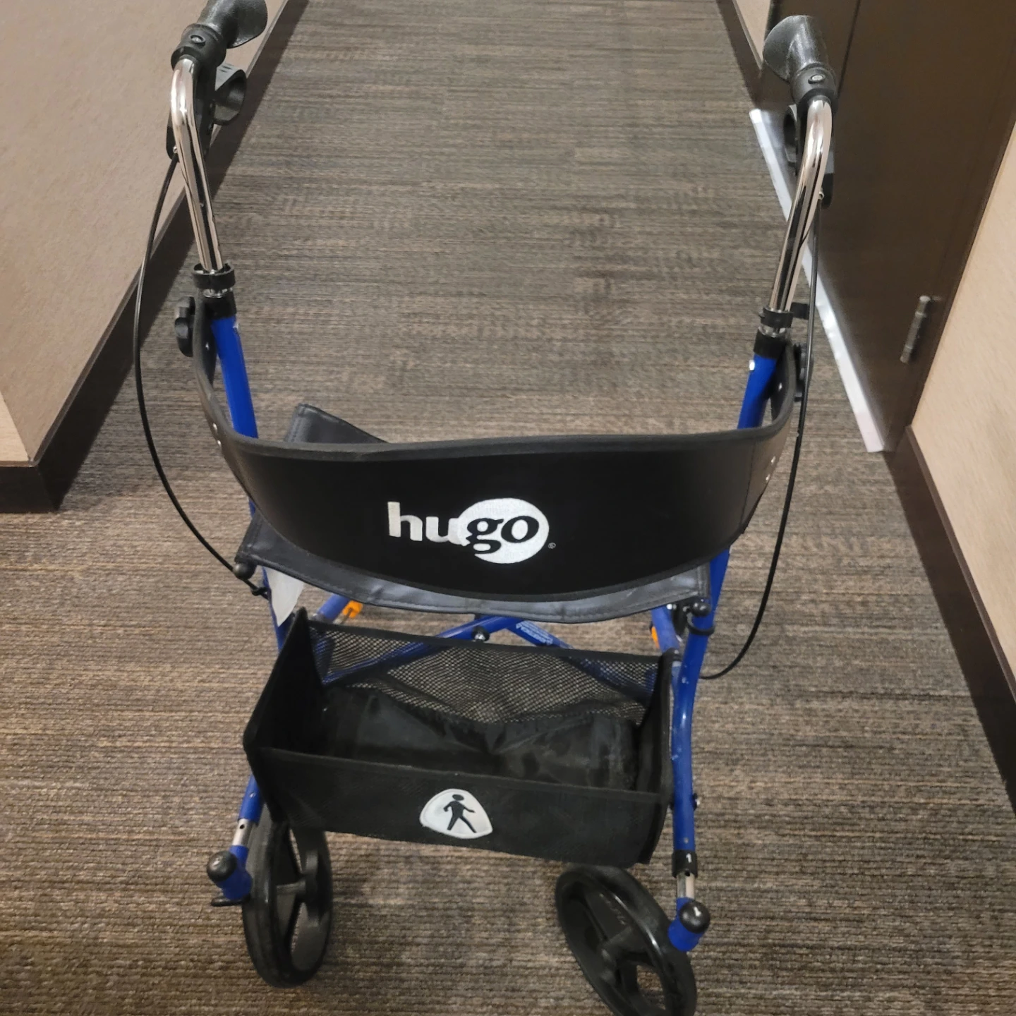 Hugo Sidekick Side-Folding Rollator Rolling Walker With Seat - photo 4