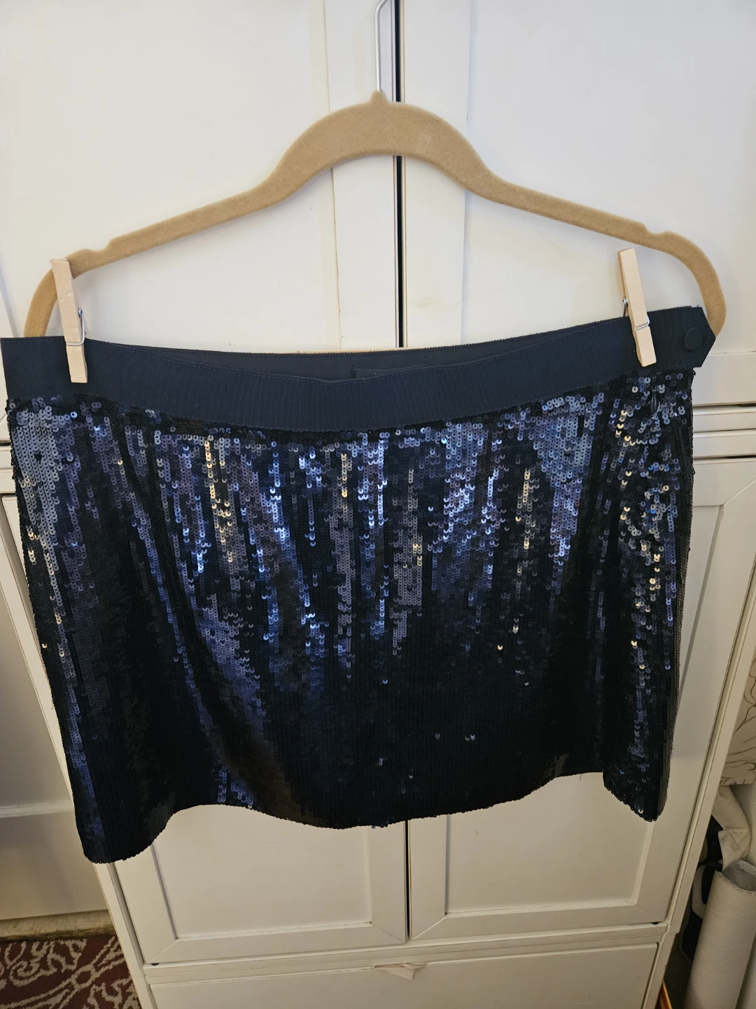 J. Crew Collection Black Sequin Skirt Size 12