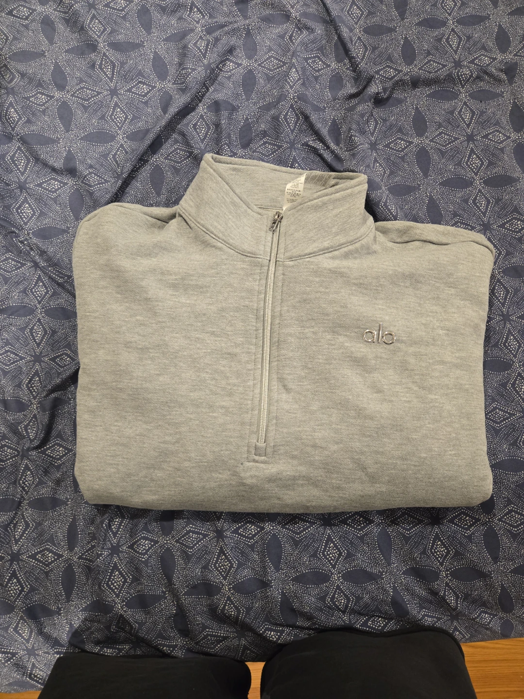 Alo 1/4 Zip Sweatshirt - Grey - XL - photo 2