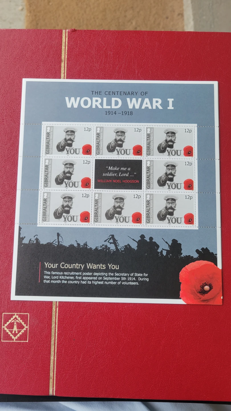 The Centenary of World War I Stamp Collection