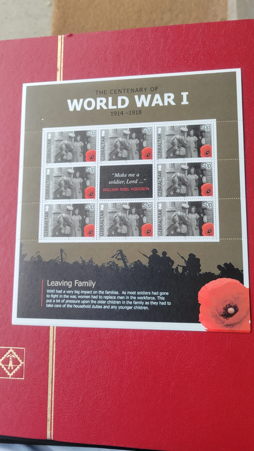 The Centenary of World War I Stamp Collection - photo 3