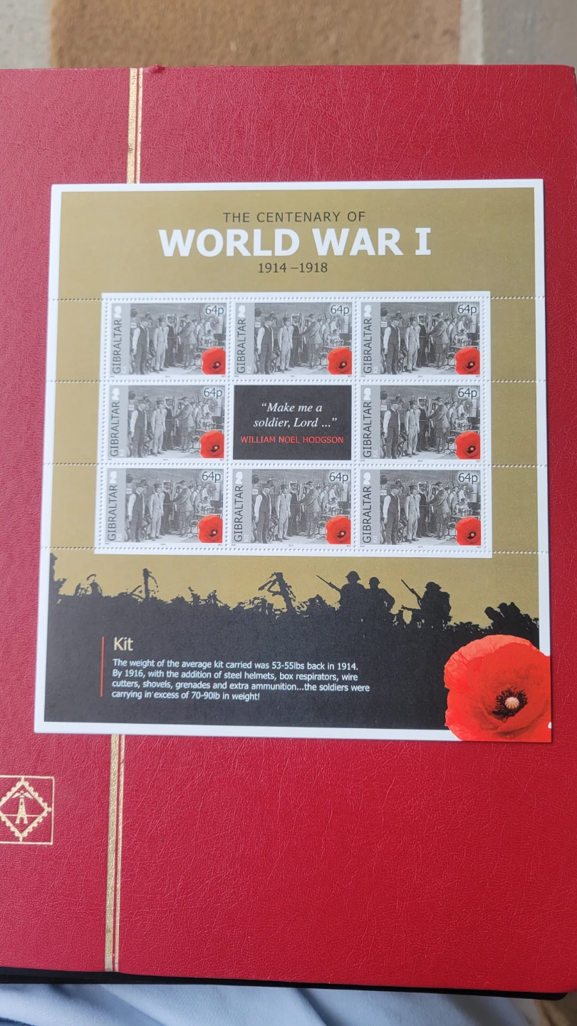 The Centenary of World War I Stamp Collection - photo 4