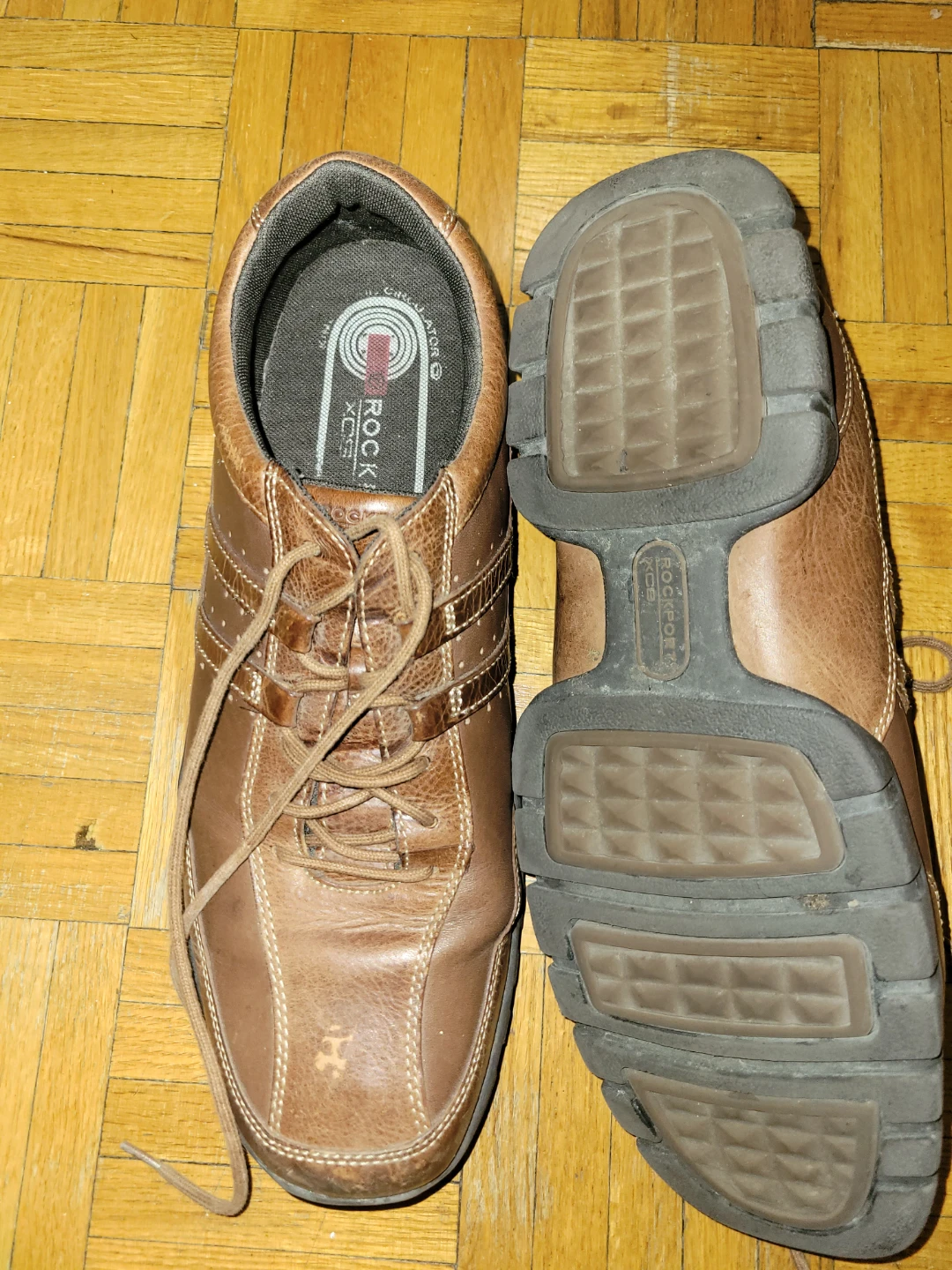 Rockport Brown Leather Lace-Up Shoes - photo 2