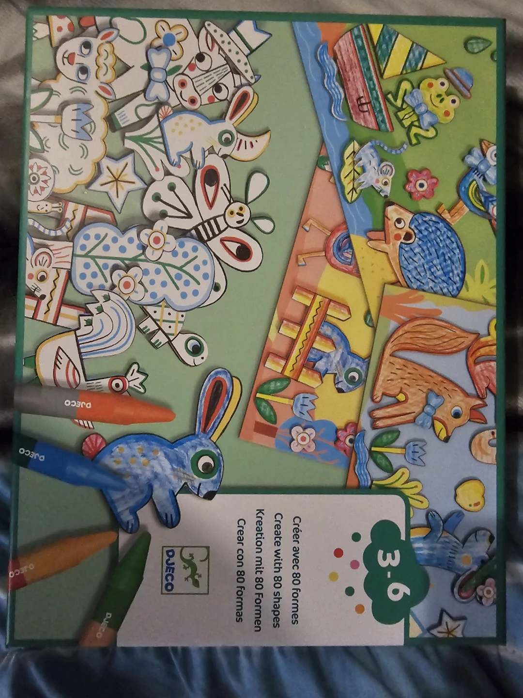 DJECO Create with 80 Shapes Art Set
