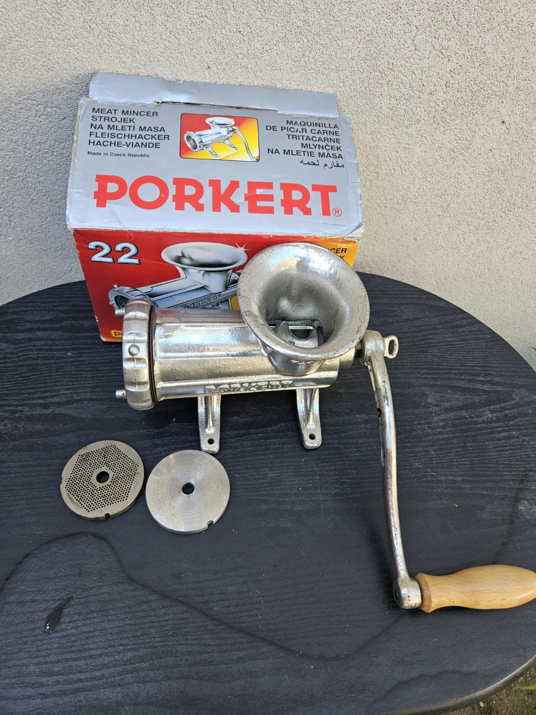 Porkert Meat Mincer Size 22 with Box - photo 4