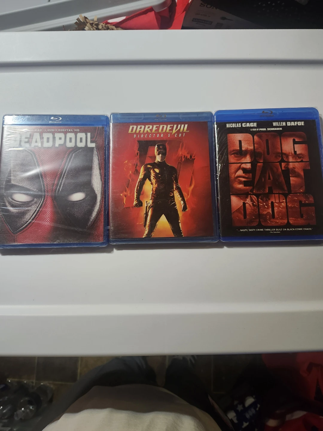 Deadpool, Daredevil Director's Cut, Dog Eat Dog Blu-ray Lot