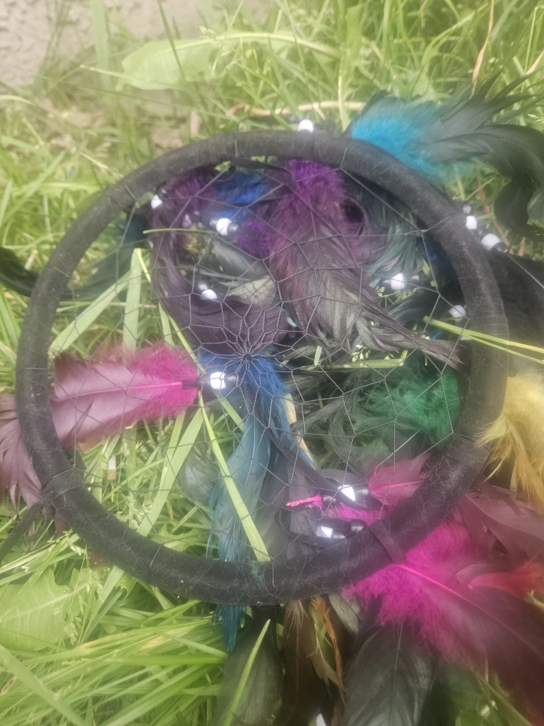 Colorful Feather Dreamcatcher - photo 2