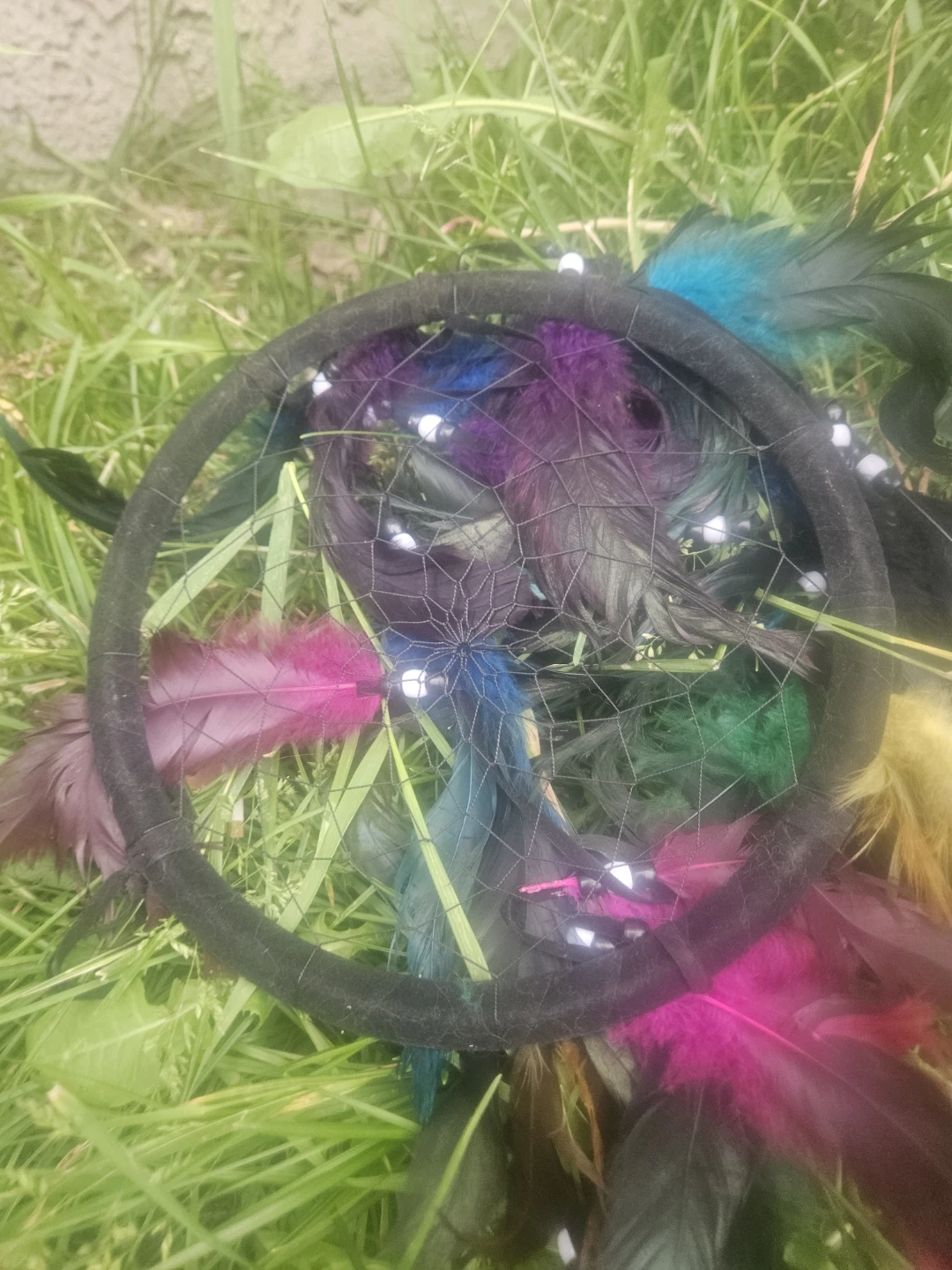 Colorful Feather Dreamcatcher - photo 3