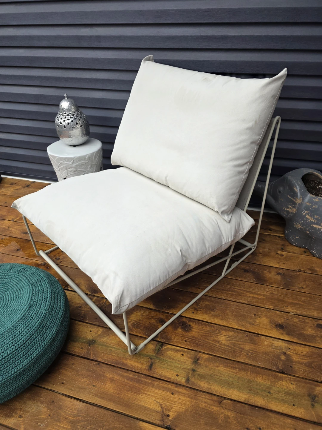 IKEA HAVSTEN Accent Chair with Metal Frame