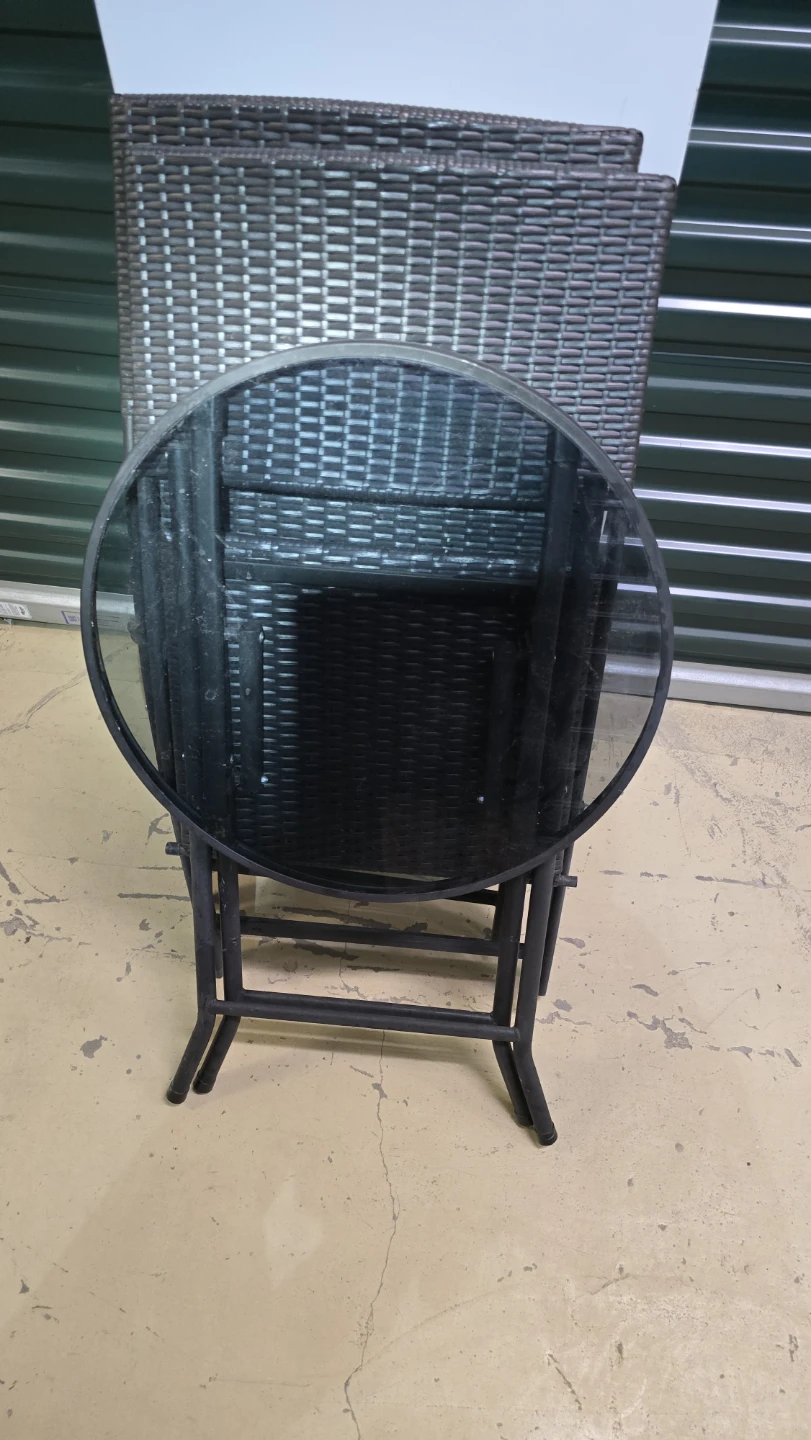 Wicker Patio Table and Chairs Set - photo 2