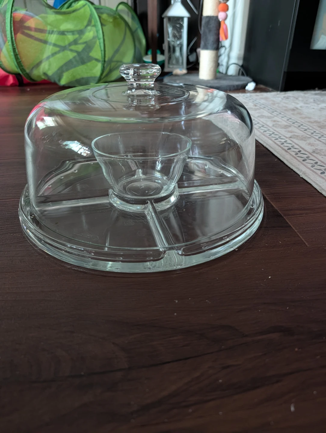Luigi Bormioli Parma Glass Serving Platter with Dome - photo 2