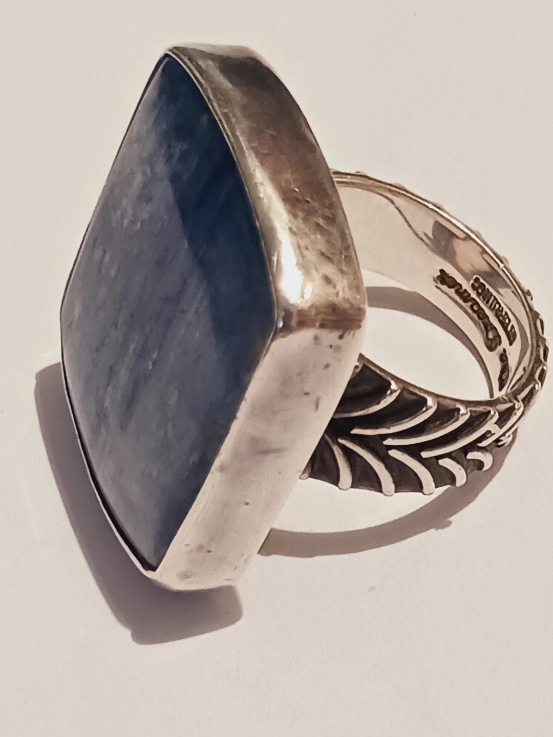 THE DREAMER STERLING DESIGNER SIGNED STERLING KYANITE RING  8. - photo 2