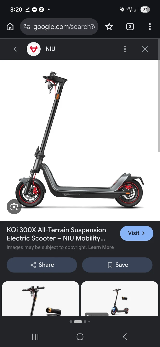 NIU KQi 300X All-Terrain Suspension Electric Scooter