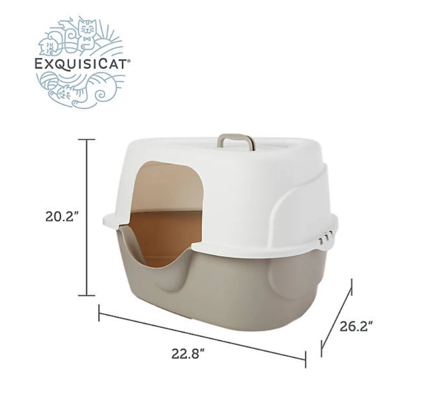 ExquisiCat Top-Entry Litter Box & Litter Genie