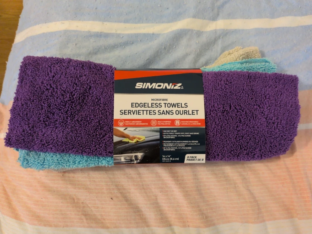 Simoniz Microfibre Edgeless Towels - 4 Pack
