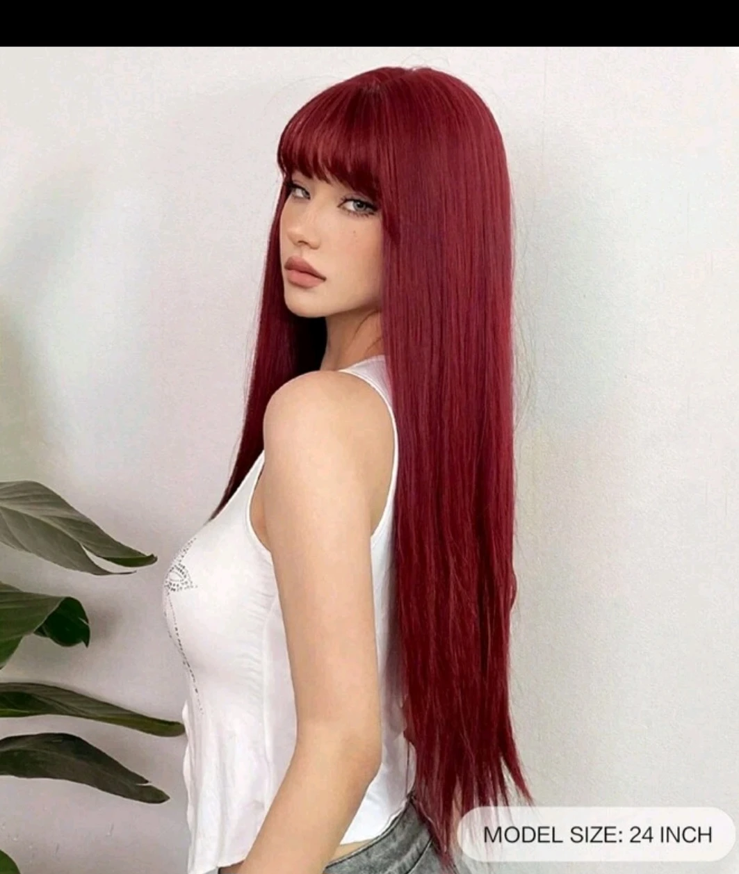 Women's Long Red Wig - photo 3