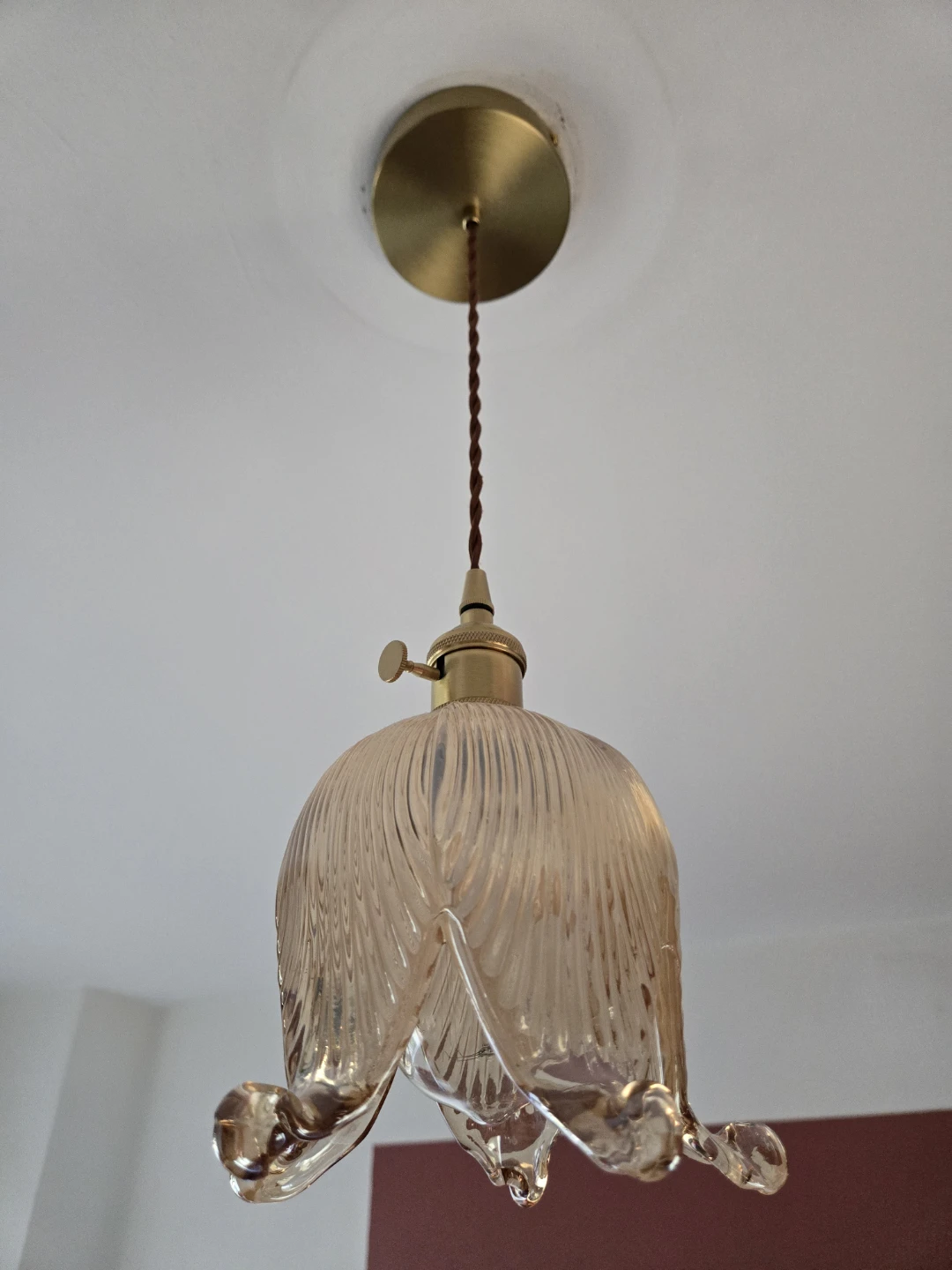 Glass Tulip Pendant Light Fixture - photo 2
