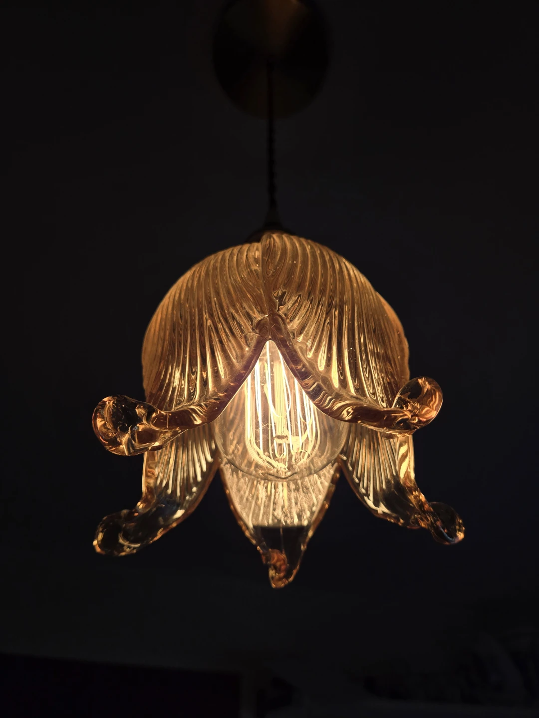 Glass Tulip Pendant Light Fixture - photo 3