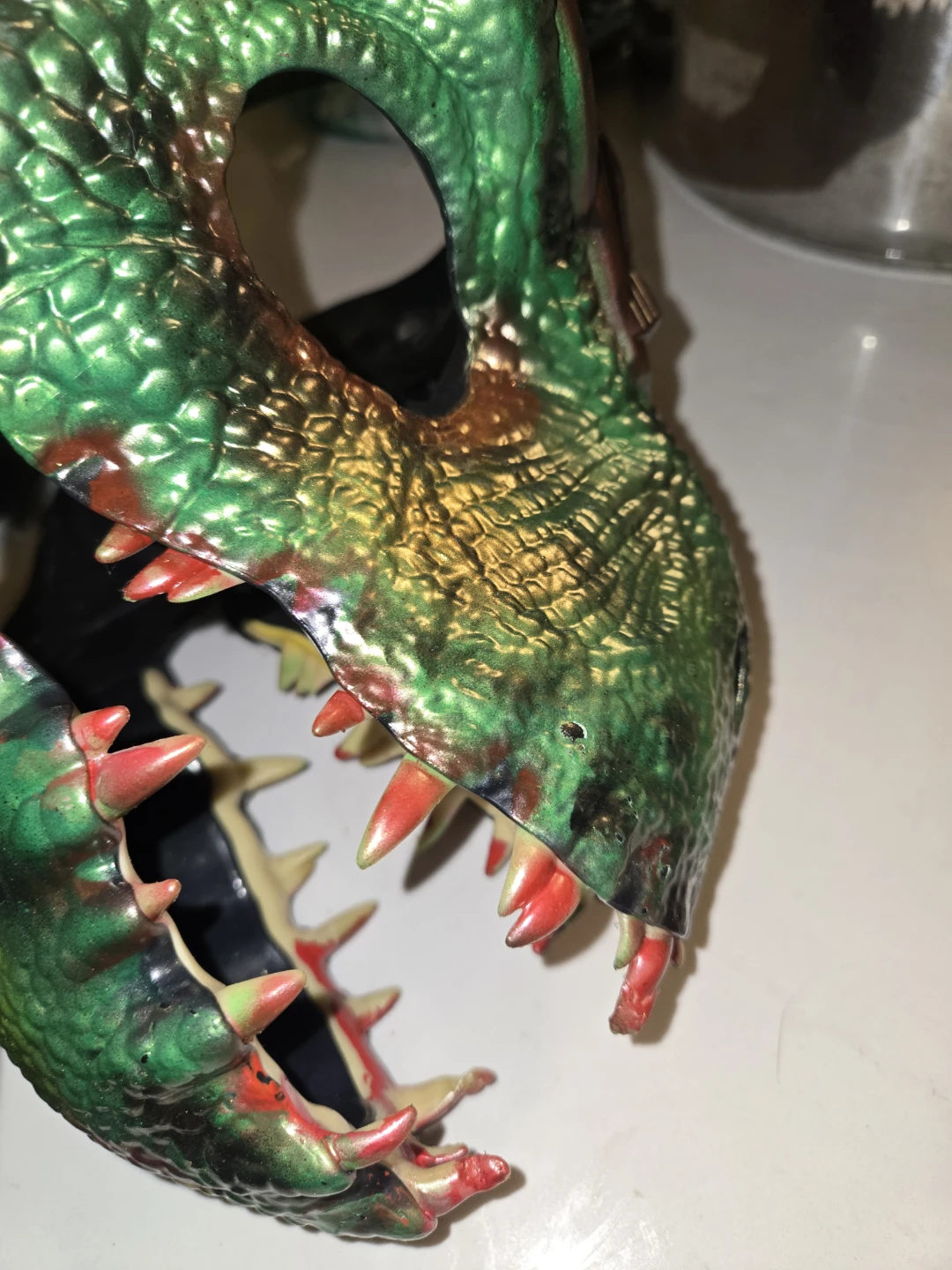 Custom painted 2pc Dinosaur Masks - photo 3