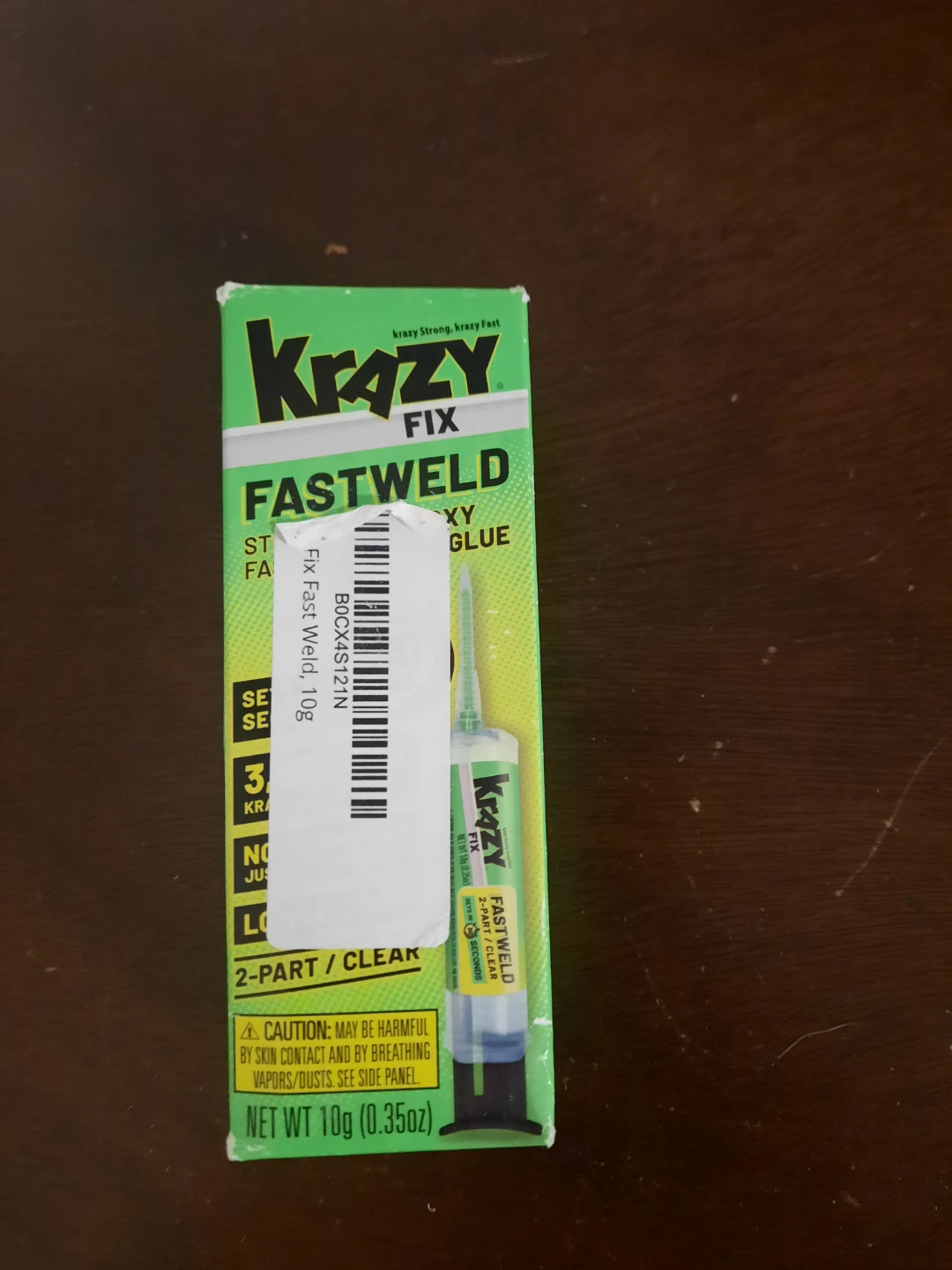 Krazy Fix Fastweld 2-Part Clear Glue