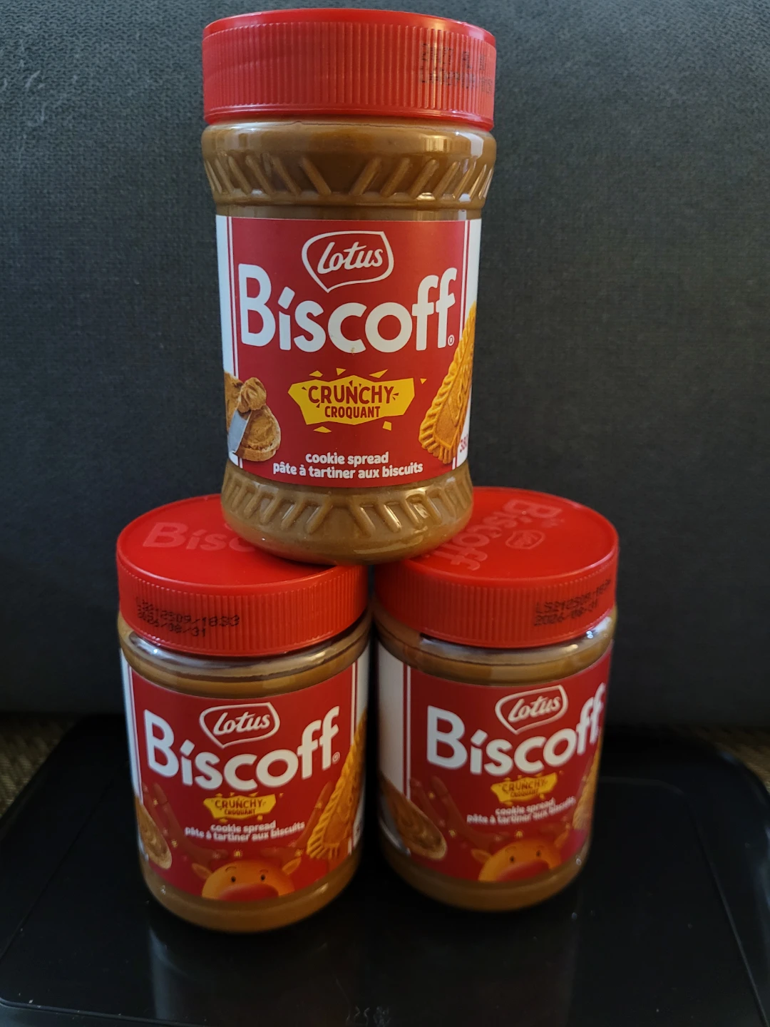 Lotus Biscoff Crunchy Cookie Spread 3 Jars