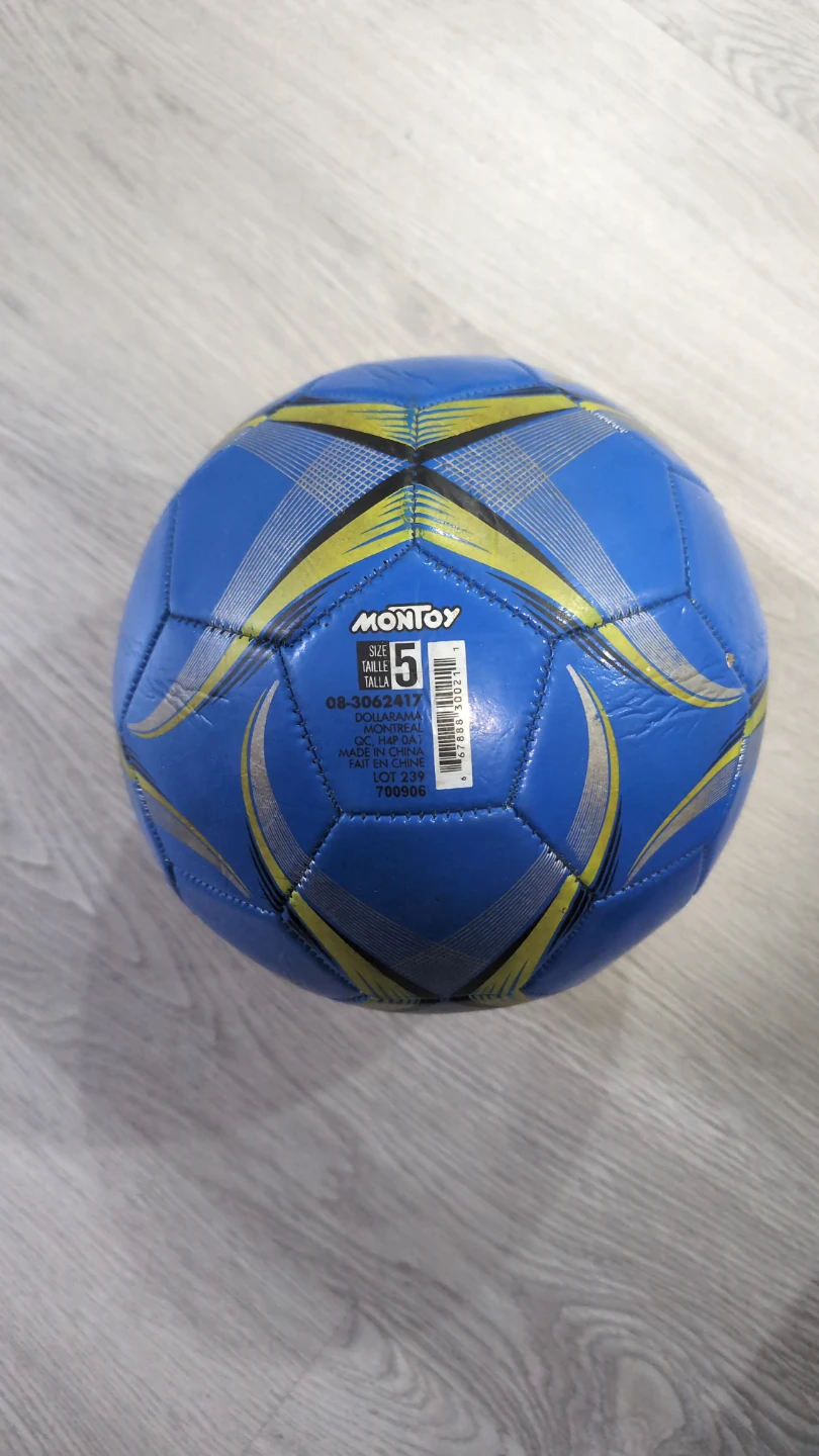 Blue and Green Montoy Soccer Ball