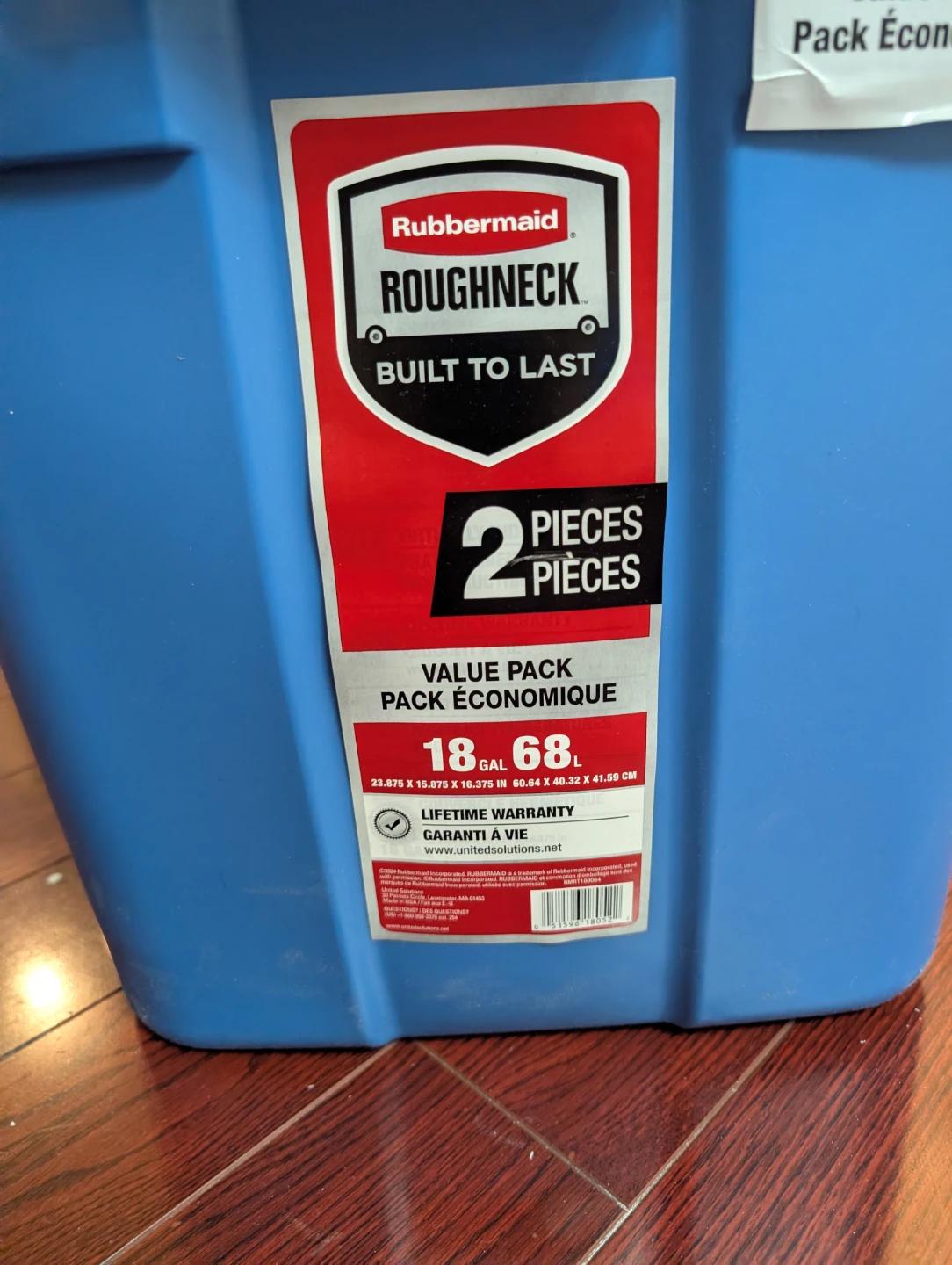 BNWT 10 Rubbermaid Roughneck 18 Gallon Storage Bins - photo 3