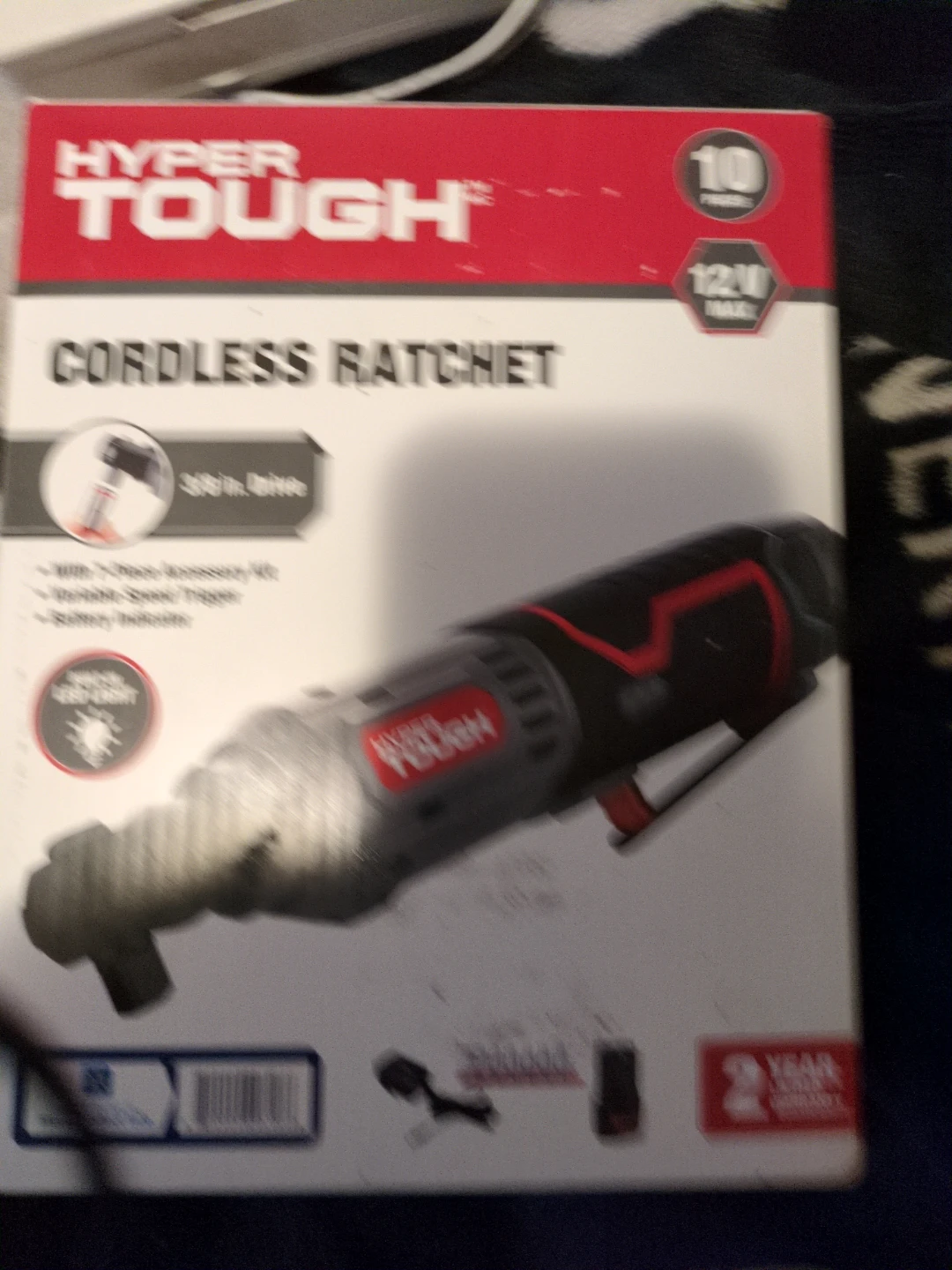 Hyper Tough 12V Cordless Ratchet - photo 2