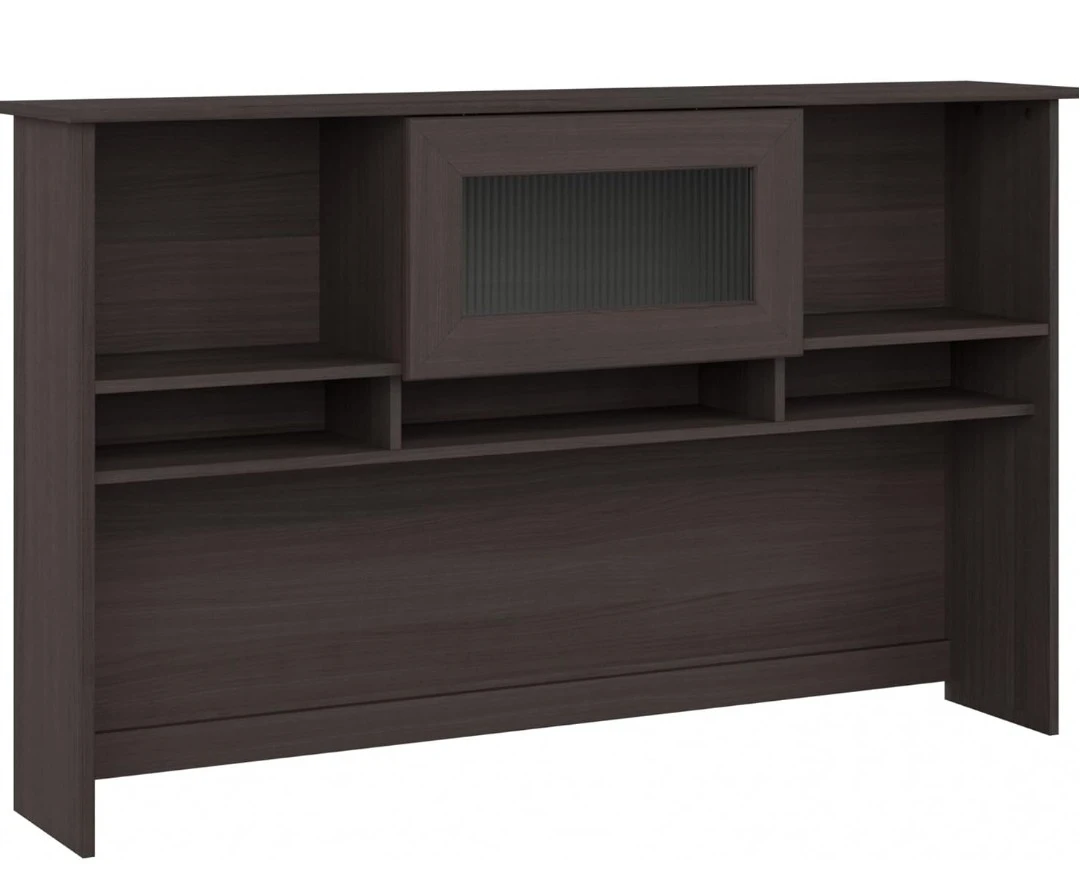 Bush Furniture Cabot Hutch in Heather Gray