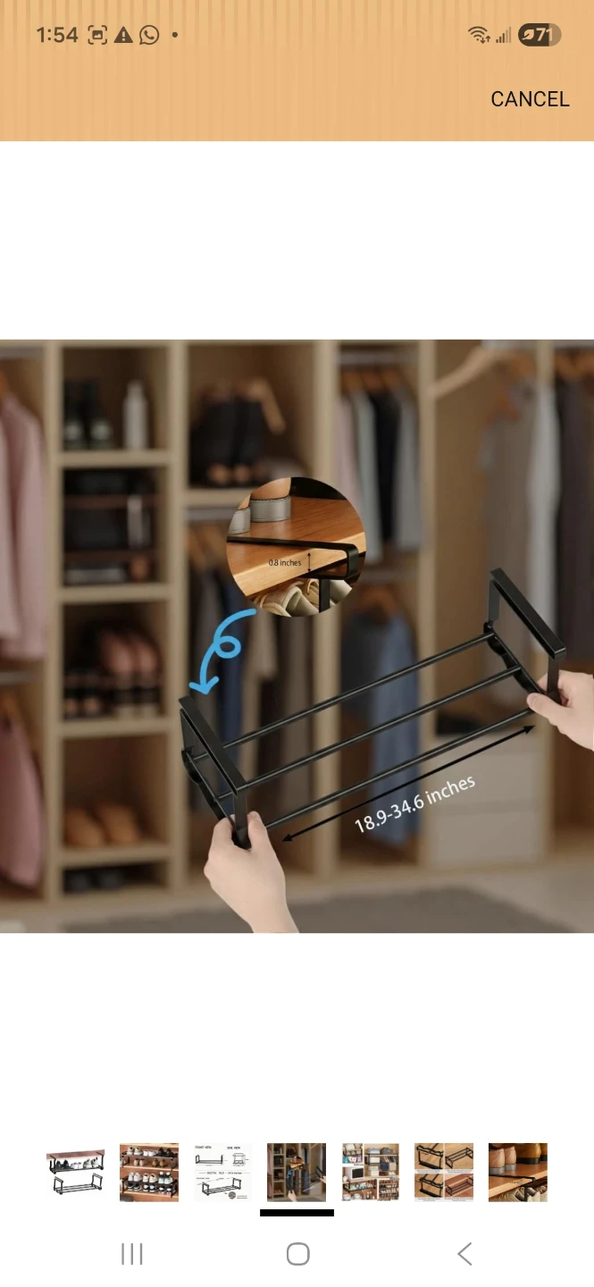 Adjustable Shoe Rack Shelf - photo 4