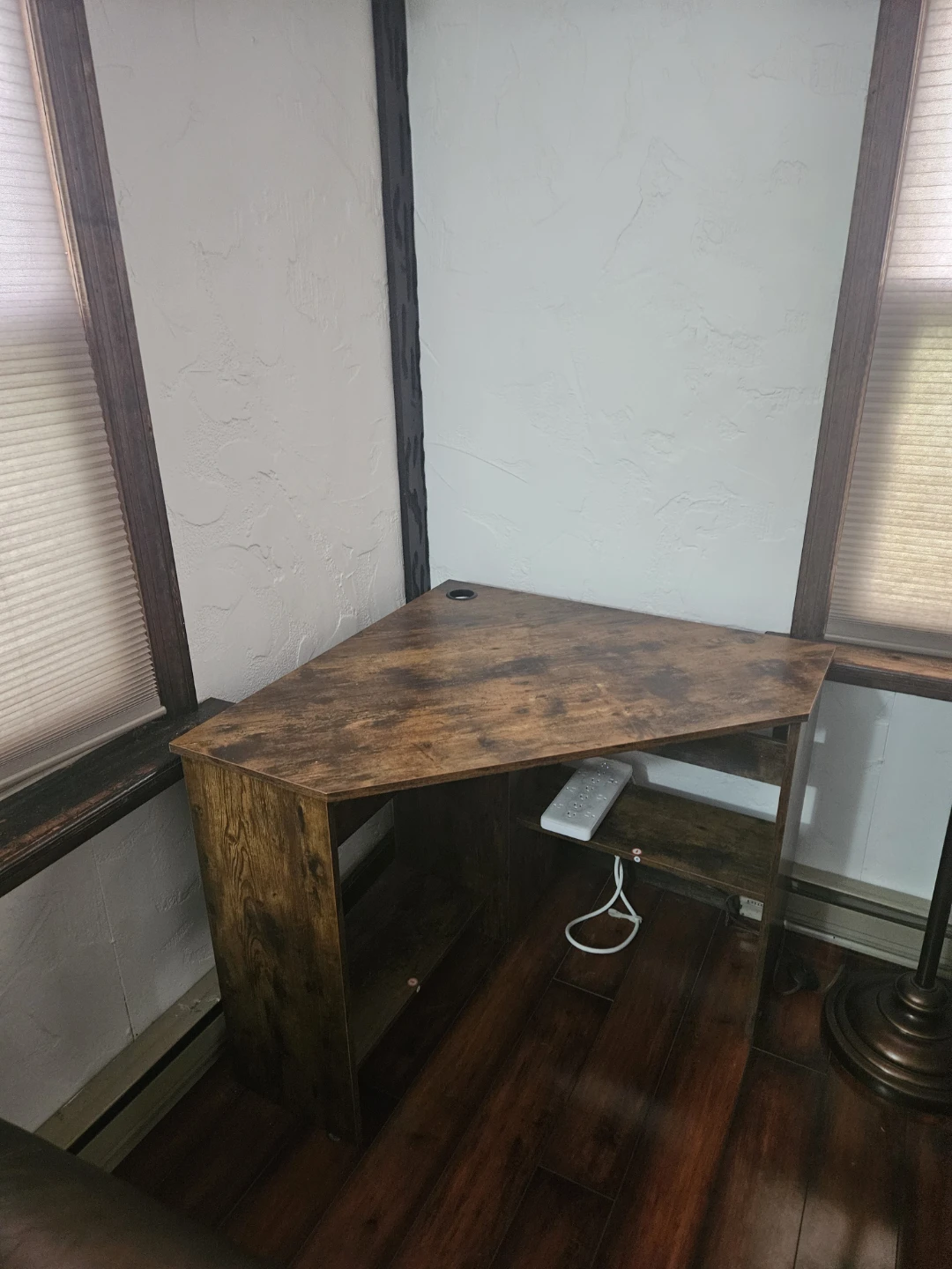 Rustic Brown Corner Desk