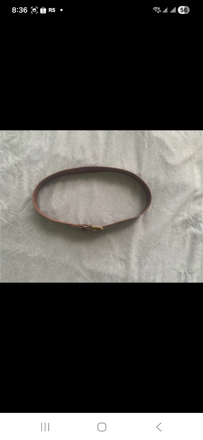 BNWOT Hollister brown leather belt size 27-32inches - photo 5
