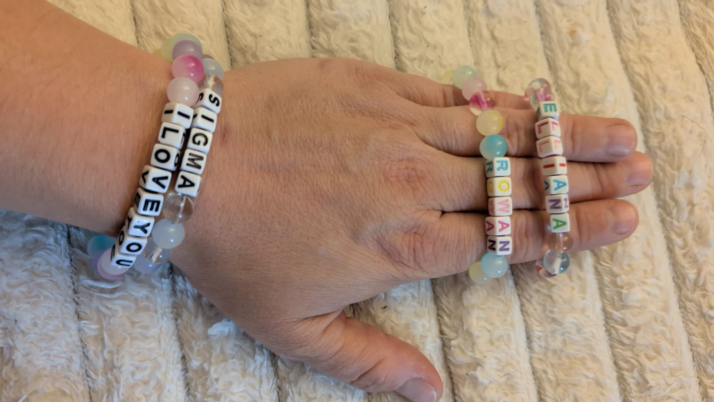 Beaded Bracelets with Names & Phrases - photo 2