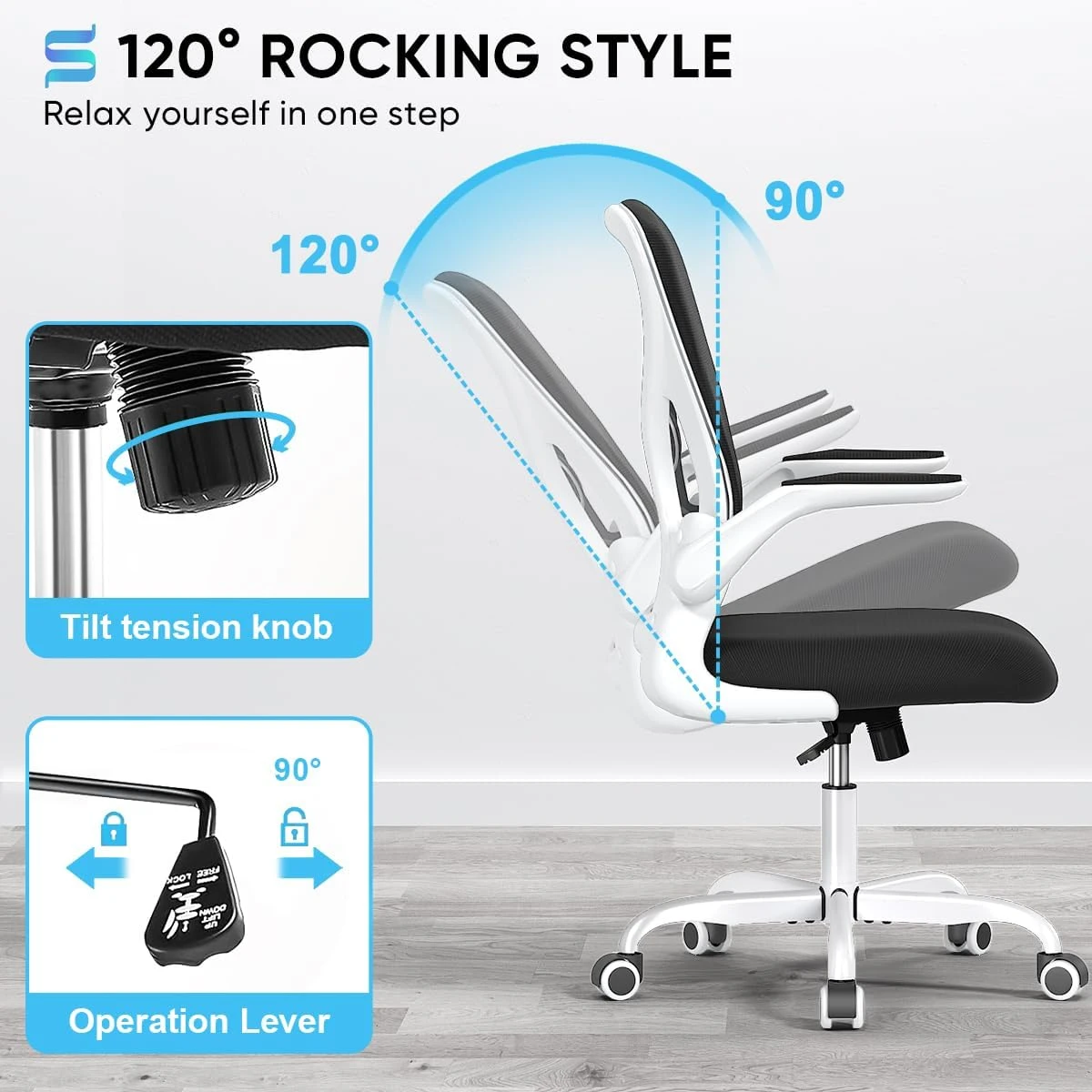 Ergonomic Office Chair - Black Mesh - photo 2
