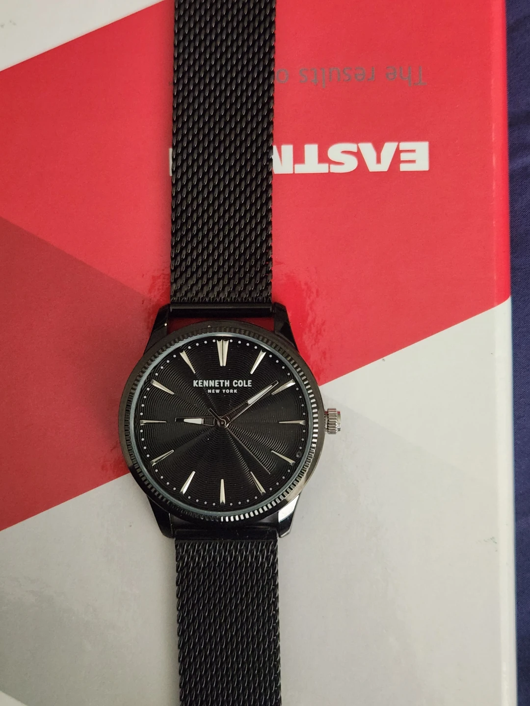 Kenneth Cole Black Mesh Band Watch