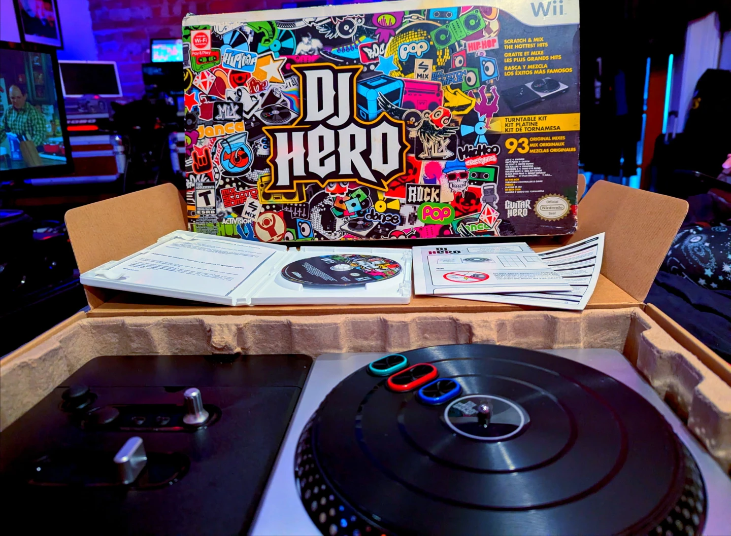 Original Wii DJ Hero 2009 original Full Bundle