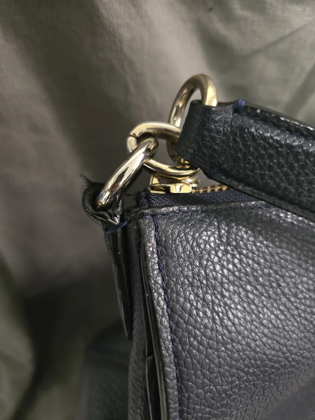 Coach Pebble Messenger Bag - Navy - photo 2