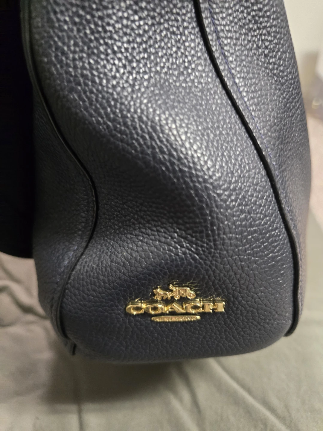 Coach Pebble Messenger Bag - Navy - photo 4