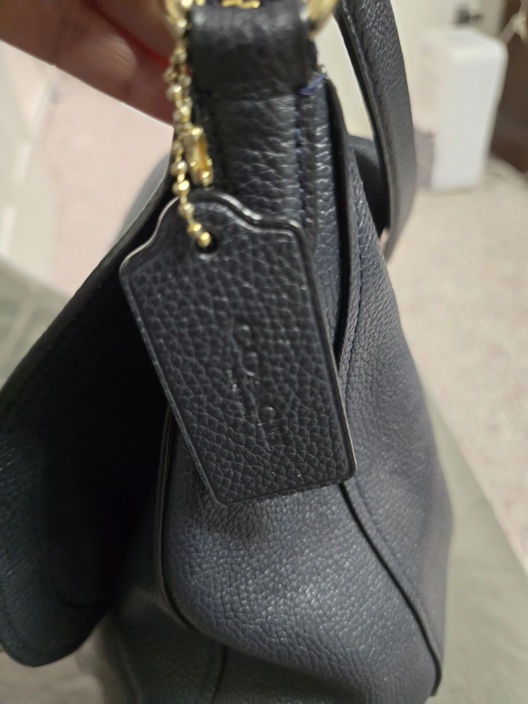 Coach Pebble Messenger Bag - Navy - photo 5