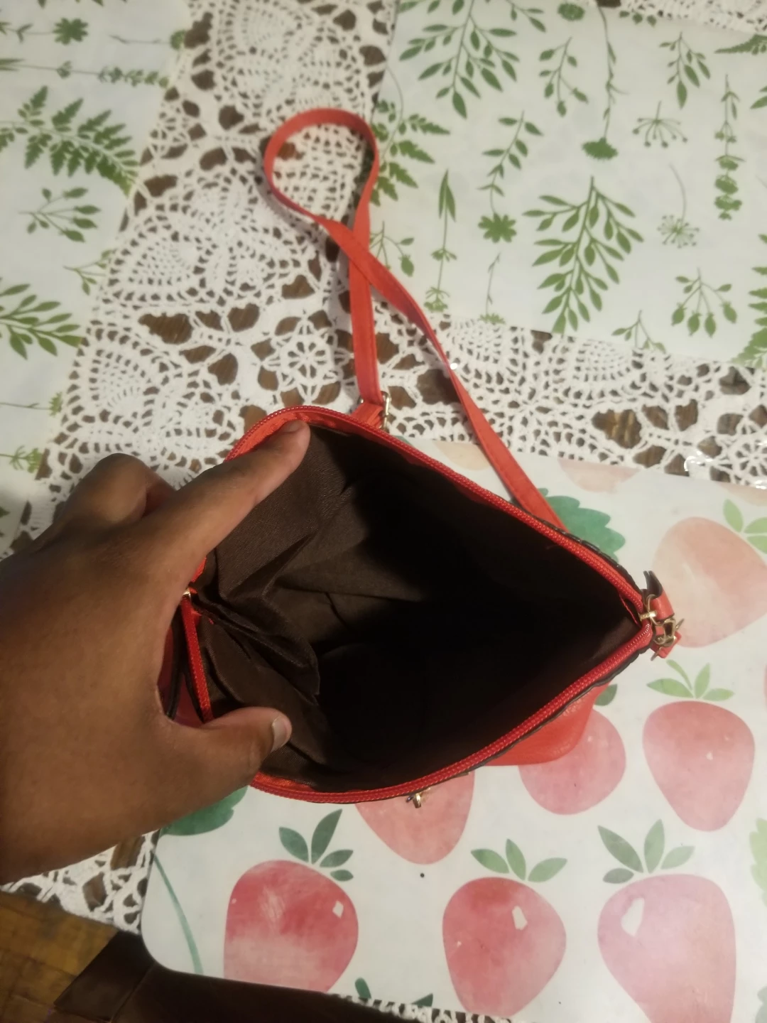 Coral Crossbody Purse with Deer Charm - photo 2