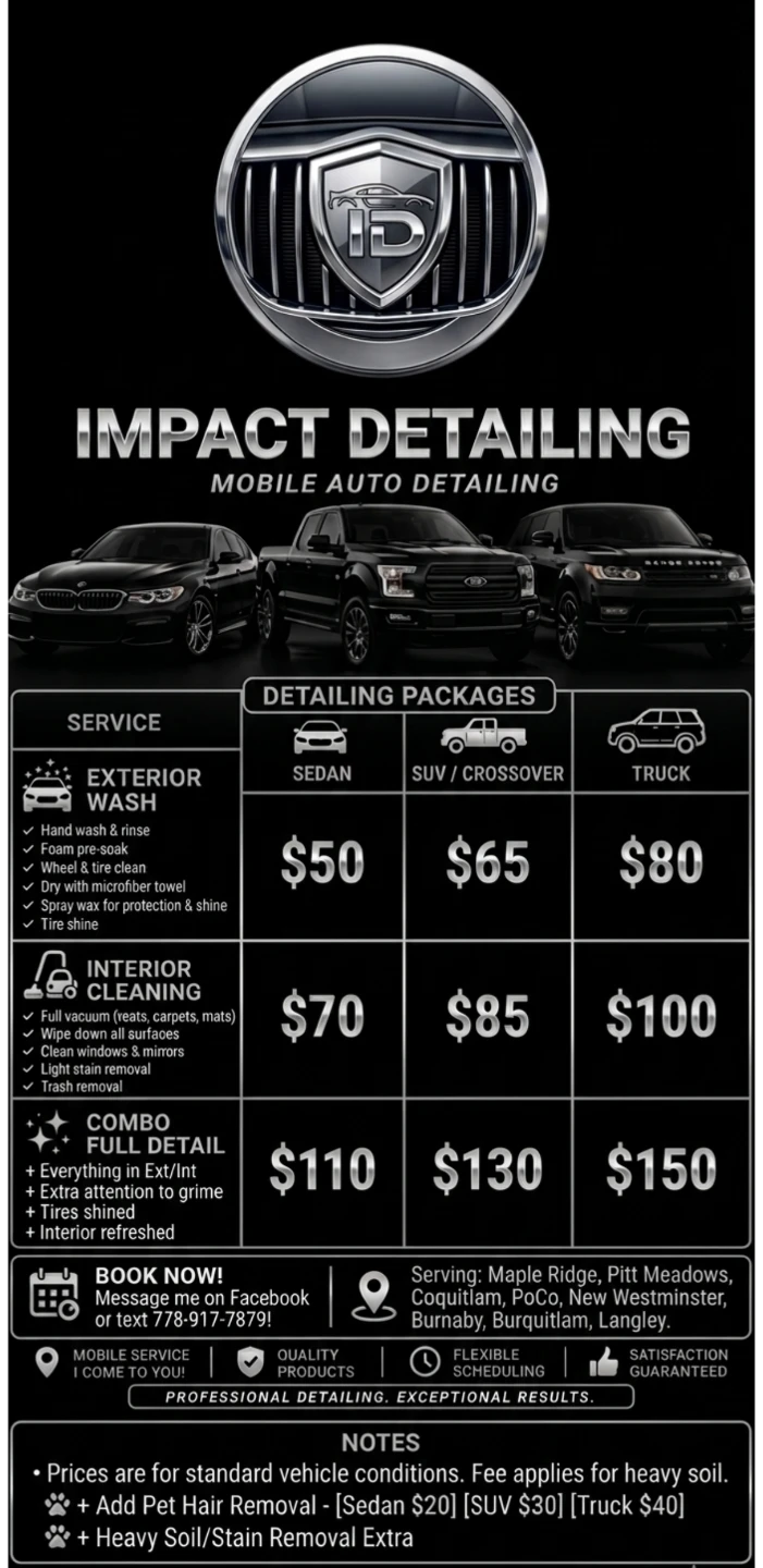 Car Detailing  - Mobile Auto Detailing Services