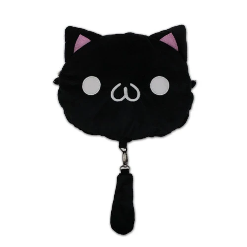 ⚽ Black Cat Plush Crossbody Bag - photo 4
