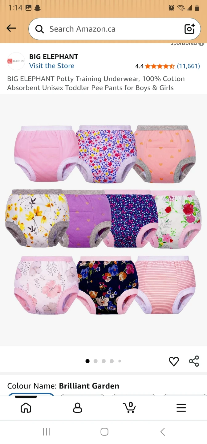BIG ELEPHANT Potty Training Underwear, 100% Cotton Absorbent ...