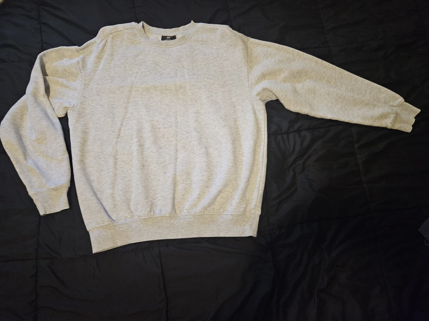 H&M Grey Relaxed-Fit Sweatshirt