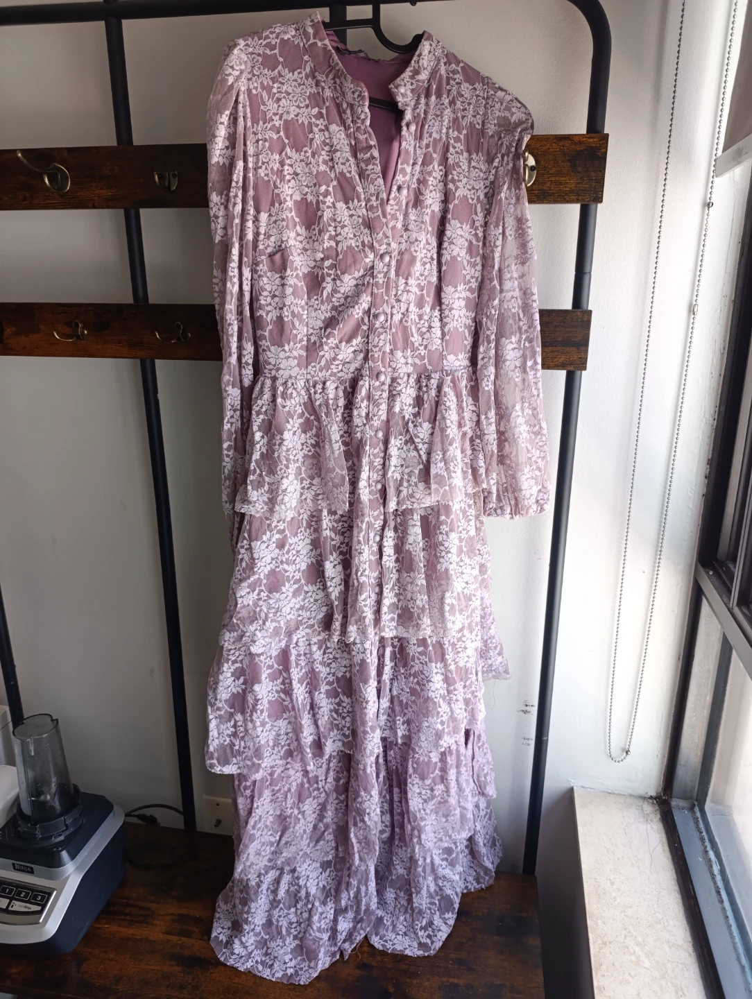 Reina Line lavender lace Dress