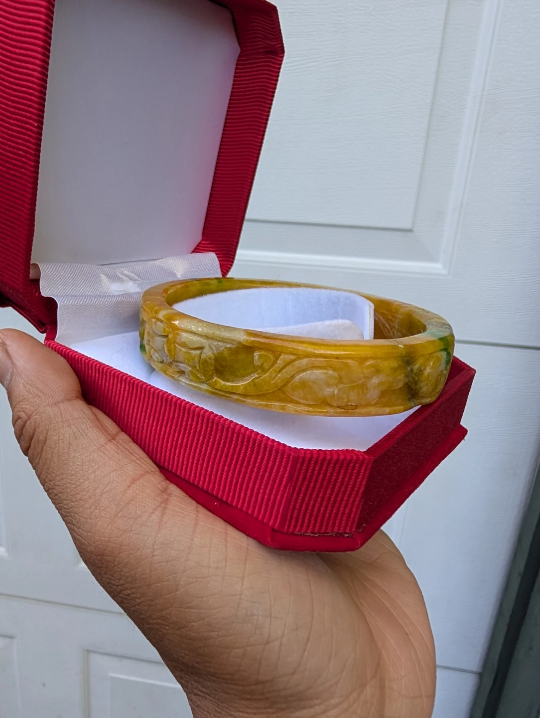 ⚽Carved Jade Bangle Bracelet - photo 2