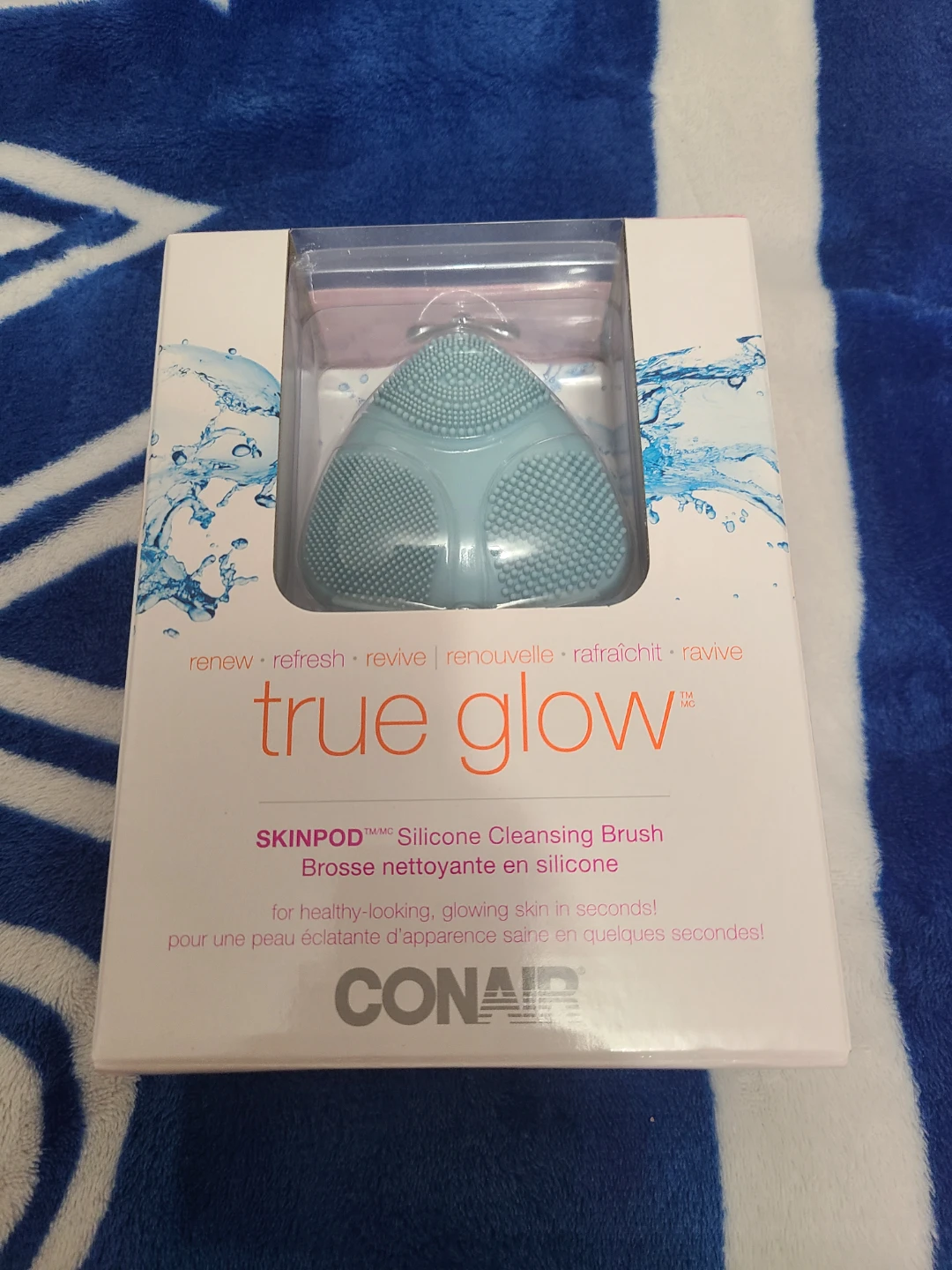 CONAIR True Glow SKINPOD Silicone Cleansing Brush ⚽️
