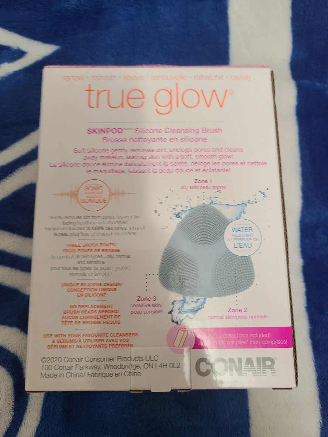 CONAIR True Glow SKINPOD Silicone Cleansing Brush ⚽️ - photo 3