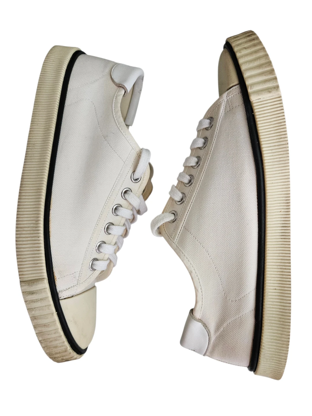 Celine White Canvas Sneakers - photo 2
